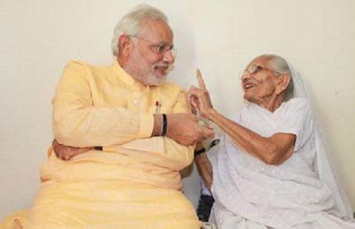 PM Modi’ Mother Hospitalised, Visted by the son in Gandhi Nagar