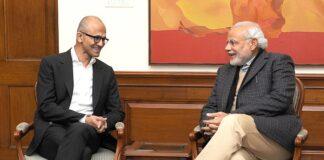 PM meets with Satya Nadella, Chairman and CEO of Microsoft Corporation PM meets with Satya Nadella, Chairman and CEO of Microsoft Corporation