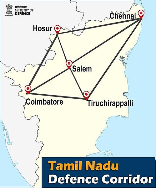 Corredor industrial de defensa de Tamil Nadu (TNDIC): informe de progrés