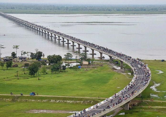 800px-An_Aerial_view_of_the_Dhola-Sadiya_bridge_across_River_Brahmaputra,_inaugurated_by_the_Prime_Minister,_Shri_Narendra_Modi,_in_Assam_on_May_26,_2017 Bhupen Hazarika Setu: an important tactical asset in the region along LAC