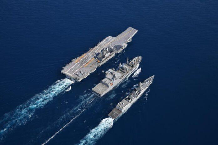 El joc de guerra més gran de la marina índia TROPEX-23 va culminar